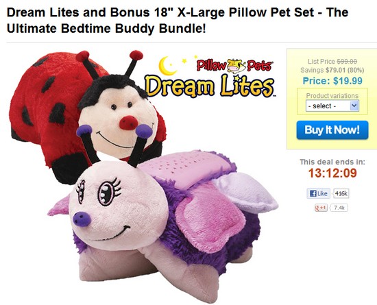 pillow pets dream lites big w