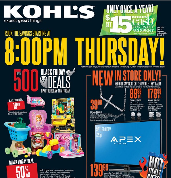 Kohls black Friday ad 2013