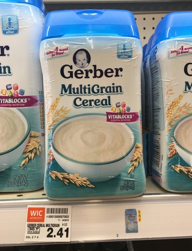 dry infant cereal