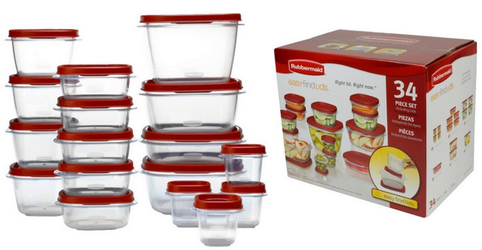 Target Rubbermaid Easy Find Lids Food Storage Container Set 34