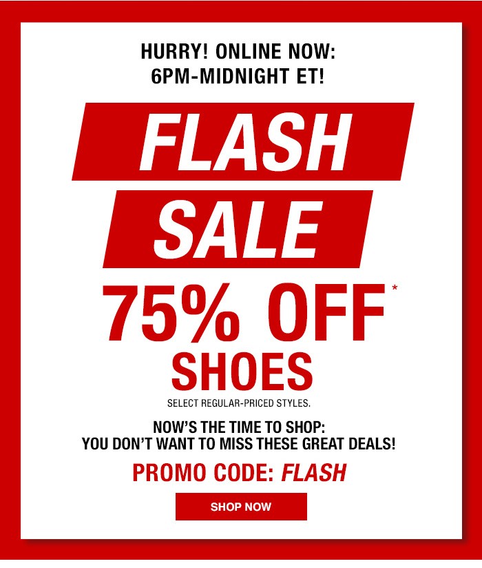 macy's shoe flash sale