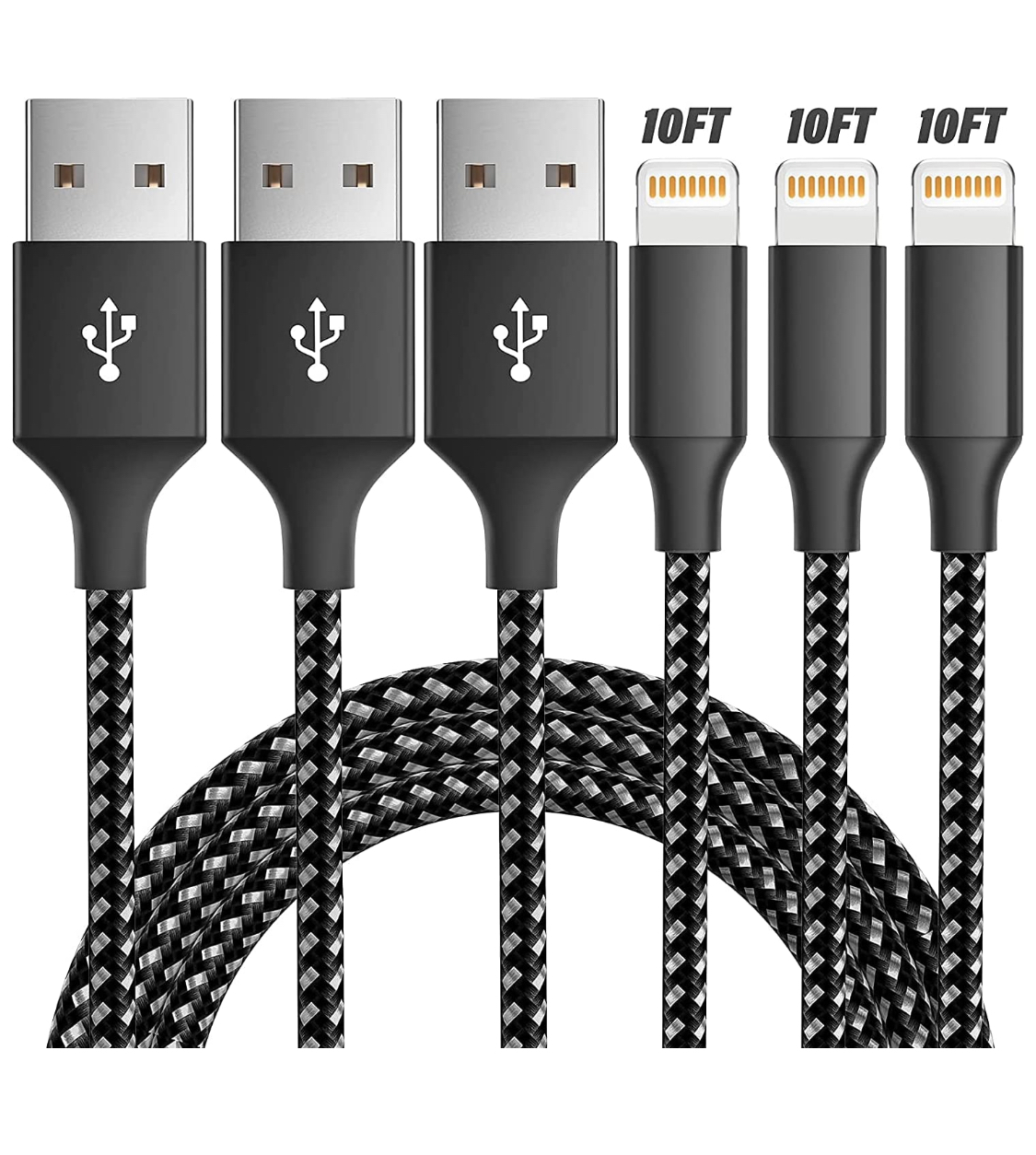 3Pack Black Lightning Cables ONLY 4.39(Reg.11) Free Tastes Good!